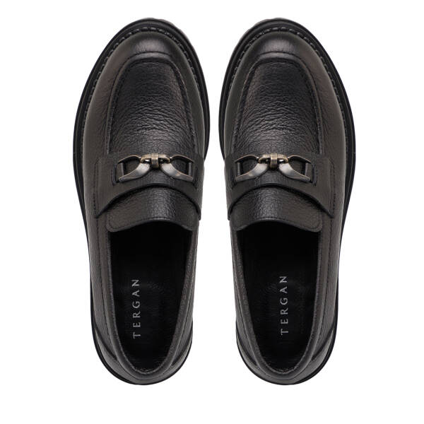 Siyah Hakiki Deri Kadın Loafer - K25S1AY68541-A41 - 5