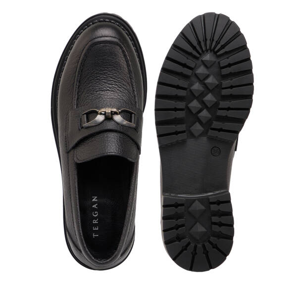 Siyah Hakiki Deri Kadın Loafer - K25S1AY68541-A41 - 6