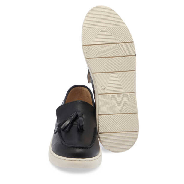 Siyah Deri Kadın Makosen - K24I1AY67139-A23 - 4