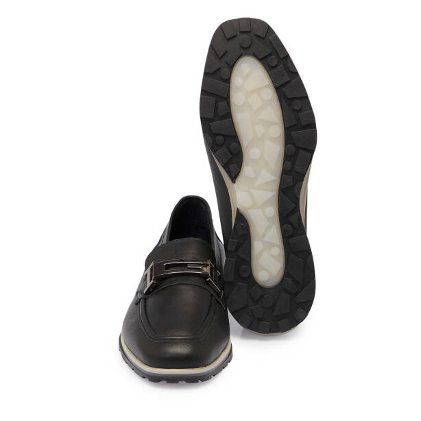 Siyah Deri Kadın Makosen - K24I1AY67310-A23 - 4