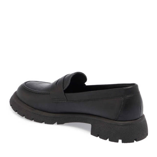 Siyah Deri Kadın Makosen - K24S1AY67640-A23 - 2