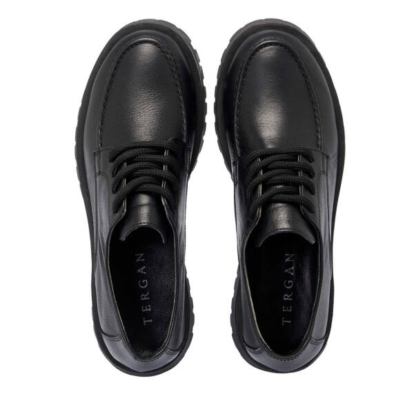 Siyah Hakiki Deri Kadın Makosen - K25I1AY67818-A23 - 5