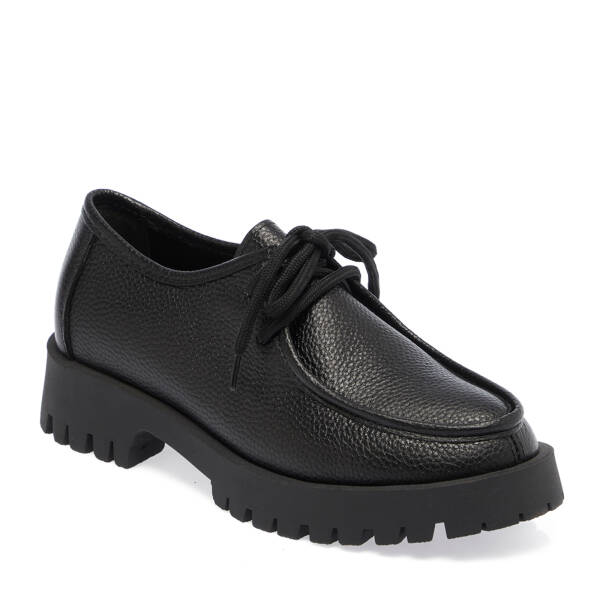 Siyah Deri Kadın Makosen - K25S1AY68173-A41 - 1