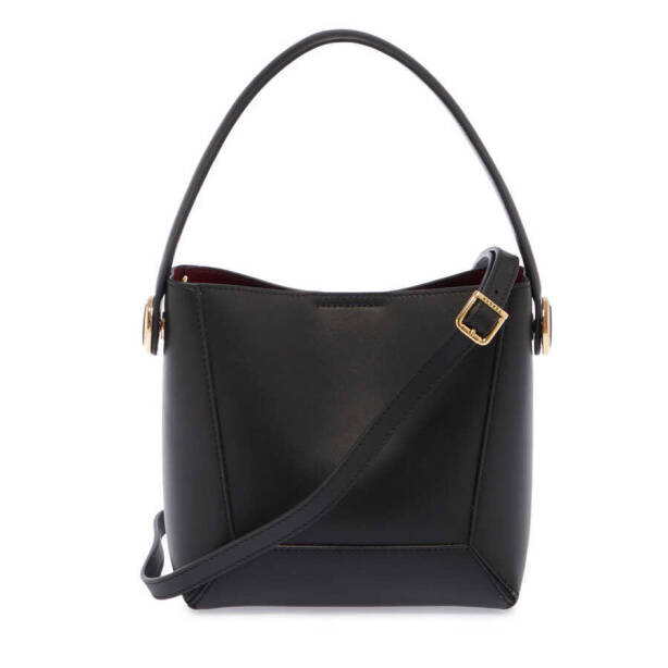 Siyah Deri Kadın Omuz Çantası - S24K1BC80312-C59 - 3