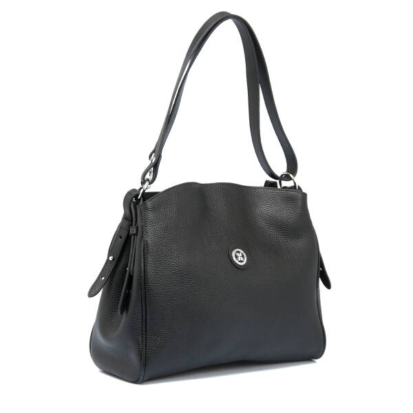 Siyah Deri Kadın Omuz Çantası - S25K1BC79450-A41 - 2