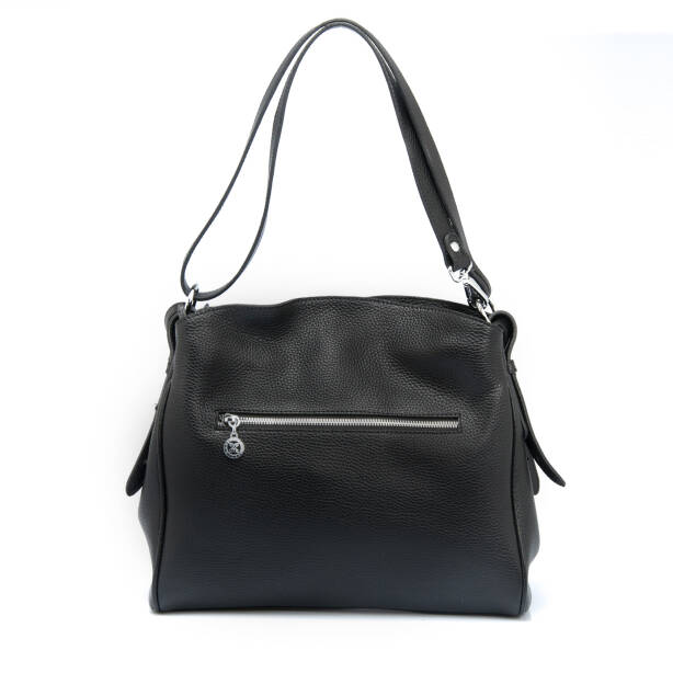 Siyah Deri Kadın Omuz Çantası - S25K1BC79450-A41 - 3