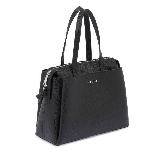 Siyah Deri Kadın Omuz Çantası - S25K1BC80355-A41 - 2