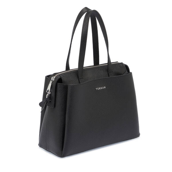 Siyah Deri Kadın Omuz Çantası - S25K1BC80355-A41 - 2