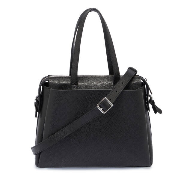 Siyah Deri Kadın Omuz Çantası - S25K1BC80355-A41 - 3