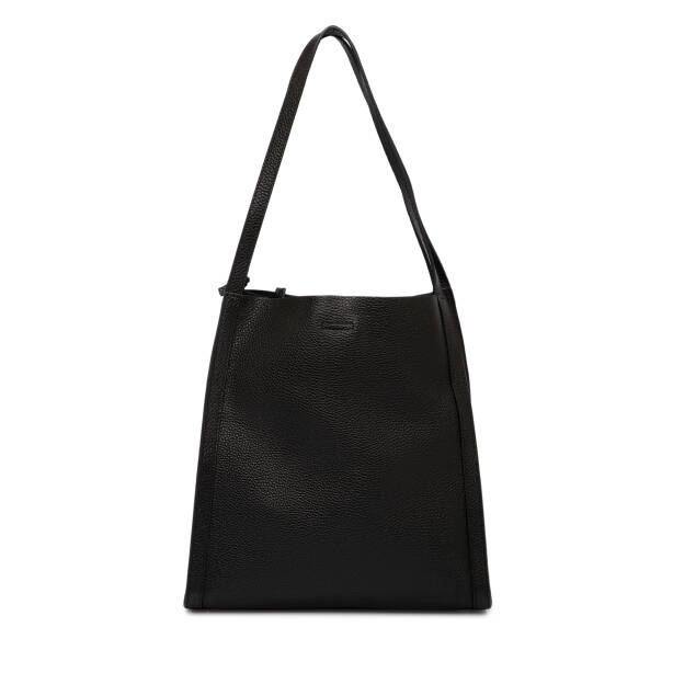 Siyah Deri Kadın Omuz Çantası - S25K1BC80491-A41 - 3