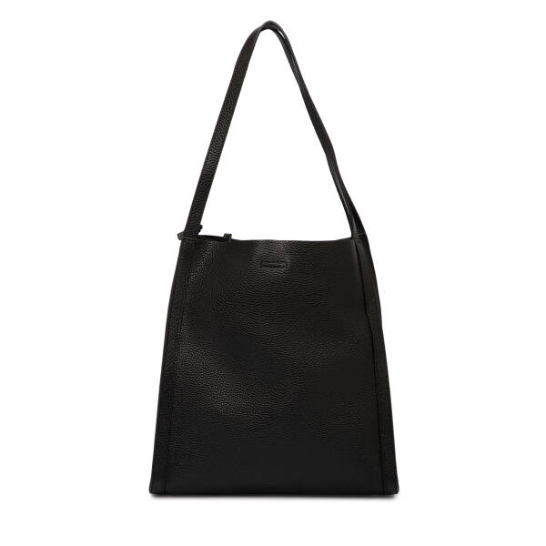 Siyah Deri Kadın Omuz Çantası - S25K1BC80491-A41 - 3