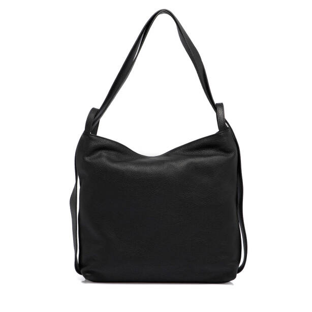 Siyah Deri Kadın Omuz Çantası - S25Y1BC79910-A41 - 3