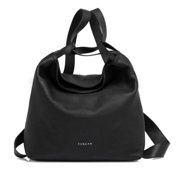 Siyah Deri Kadın Omuz Çantası - S25Y1BC79910-A41 - 4