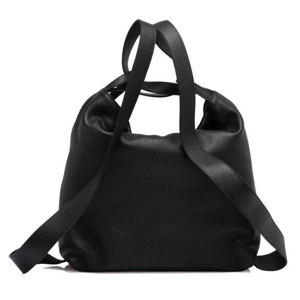 Siyah Deri Kadın Omuz Çantası - S25Y1BC79910-A41 - 5