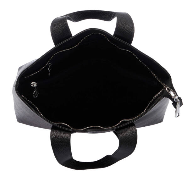 Siyah Deri Kadın Omuz Çantası - S25Y1BC80173-A41 - 4