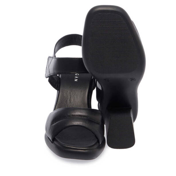 Siyah Deri Kadın Sandalet - K24Y1AY67142-A23 - 4
