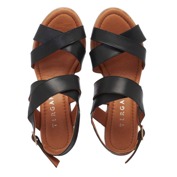 Siyah Deri Kadın Sandalet - K24Y1AY67245-A23 - 5