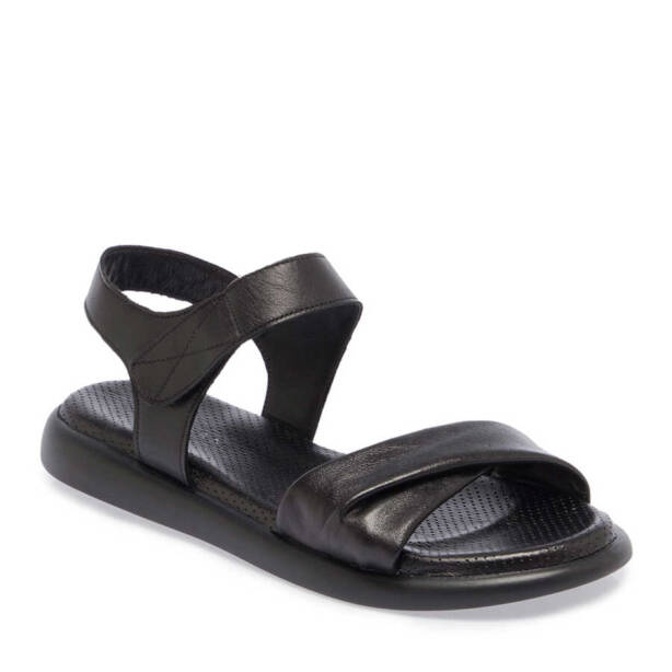 Siyah Hakiki Deri Kadın Sandalet - K24Y1SN67131-A23 - 2