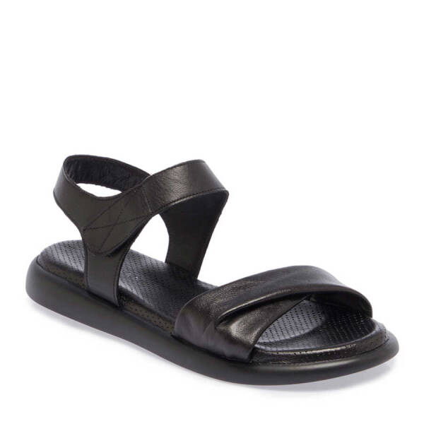 Siyah Hakiki Deri Kadın Sandalet - K24Y1SN67131-A23 - 2