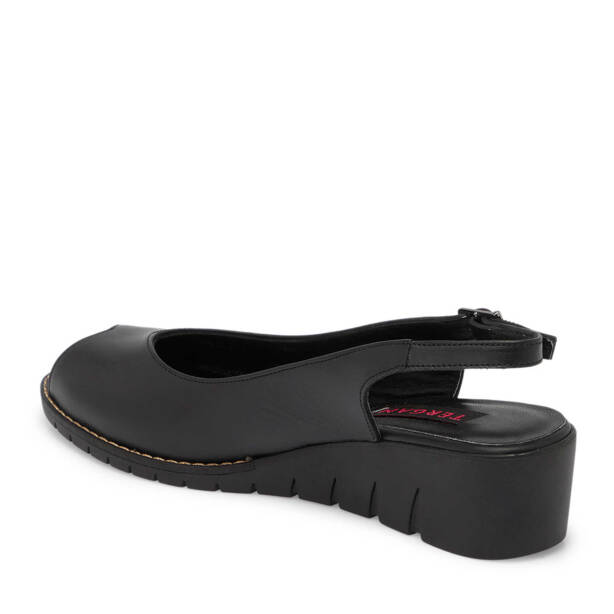 Siyah Hakiki Deri Kadın Sandalet - K24Y1SN67288-A23 - 3