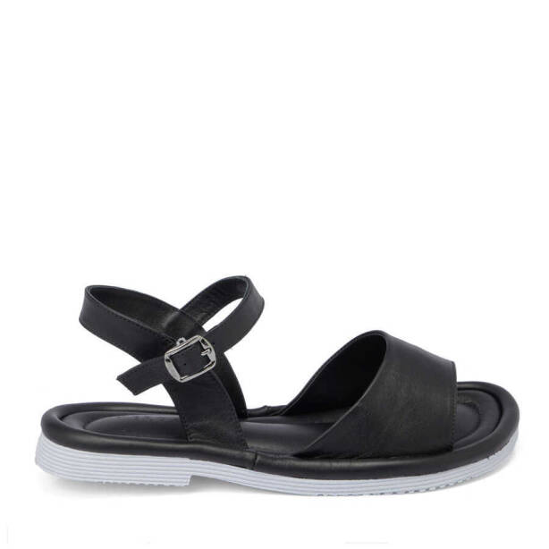 Siyah Hakiki Deri Kadın Sandalet - K24Y1SN67413-A23 - 1