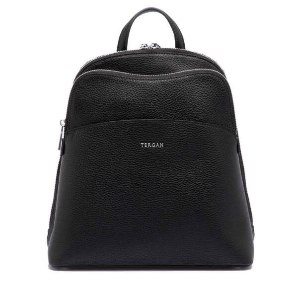 Siyah Hakiki Deri Kadın Sırt Çantası - S1SR00079802-A41 - 1