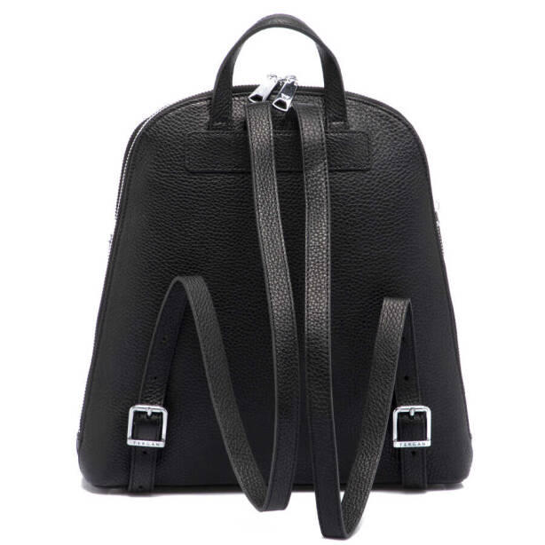 Siyah Hakiki Deri Kadın Sırt Çantası - S1SR00079802-A41 - 3