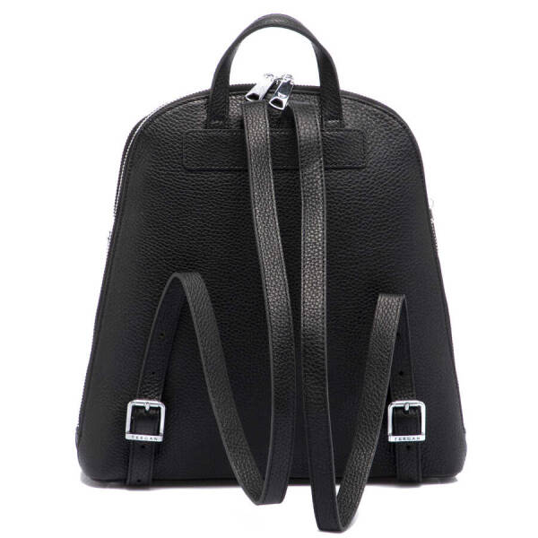 Siyah Hakiki Deri Kadın Sırt Çantası - S1SR00079802-A41 - 3