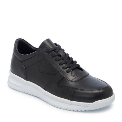  Siyah Deri Erkek Sneaker - E25I1AY57303-A23 