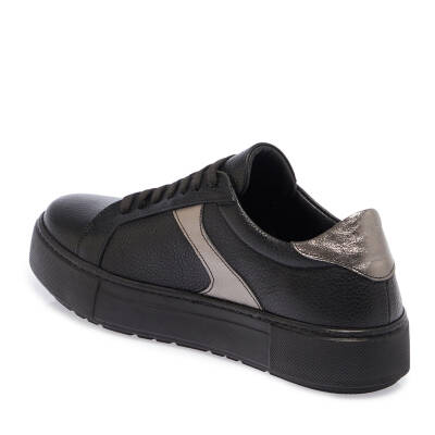  Siyah Deri Kadın Sneaker - K23S1AY66785-A41 - 2