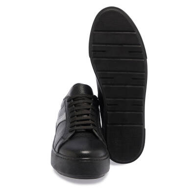  Siyah Deri Kadın Sneaker - K23S1AY66785-A41 - 4