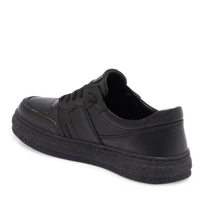  Siyah Deri Kadın Sneaker - K23S1AY66803-A23 - 2