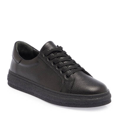  Siyah Deri Kadın Sneaker - K23S1AY66804-A41 