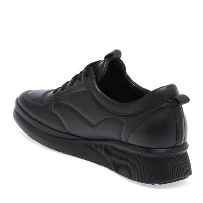  Siyah Deri Kadın Sneaker - K23S1AY66889-A23 - 2