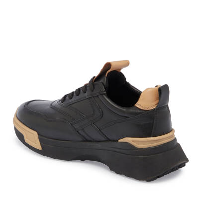  Siyah Deri Kadın Sneaker - K23S1AY66901-A23 - 2