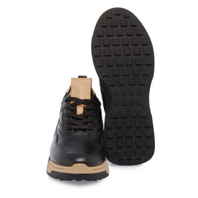  Siyah Deri Kadın Sneaker - K23S1AY66901-A23 - 4