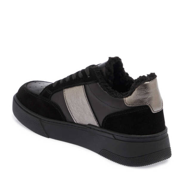 Siyah Deri Kadın Sneaker - K23S1AY66902-A23 - 2