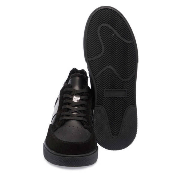 Siyah Deri Kadın Sneaker - K23S1AY66902-A23 - 4