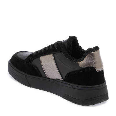  Siyah Deri Kadın Sneaker - K23S1AY66902-A23 - 2