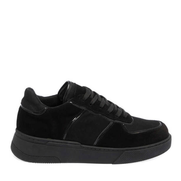 Siyah Deri Kadın Sneaker - K23S1AY66903-A01 - 3