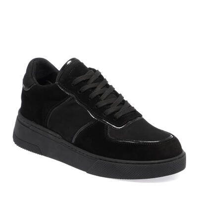  Siyah Deri Kadın Sneaker - K23S1AY66903-A01 