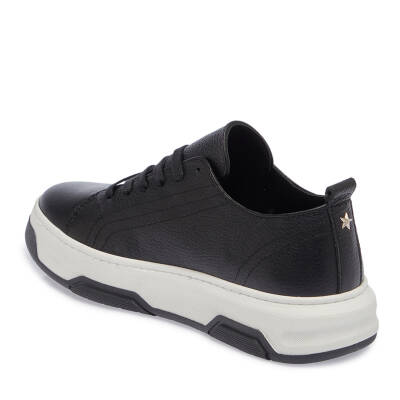  Siyah Deri Kadın Sneaker - K23S1AY66913-A41 - 2