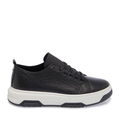  Siyah Deri Kadın Sneaker - K23S1AY66913-A41 - 3