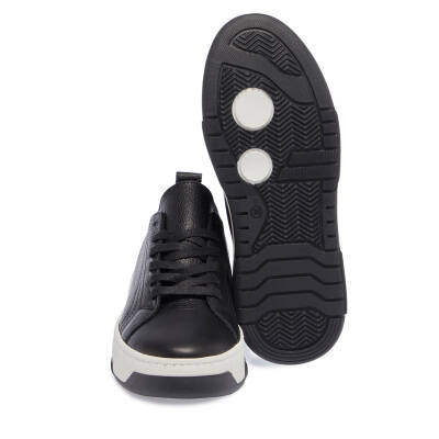  Siyah Deri Kadın Sneaker - K23S1AY66913-A41 - 4