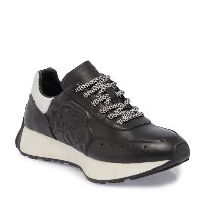  Siyah Deri Kadın Sneaker - K23S1AY66920-A23 