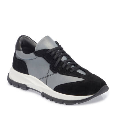  Siyah Deri Kadın Sneaker - K23S1AY66944-W19 - 1