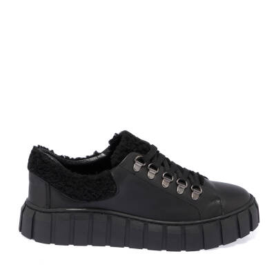  Siyah Deri Kadın Sneaker - K23S1AY67026-A23 - 6