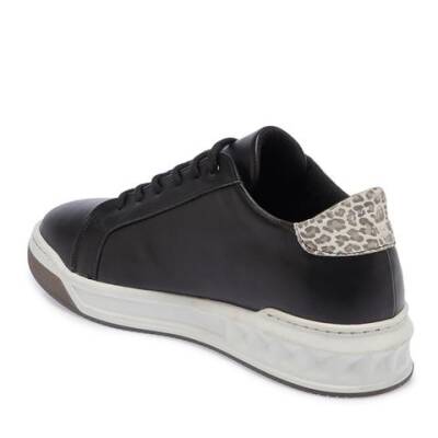  Siyah Deri Kadın Sneaker - K23S1AY67030-A23 - 2