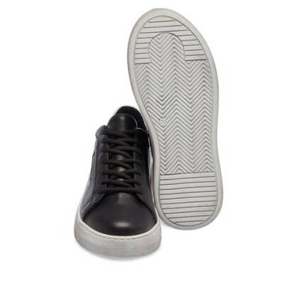  Siyah Deri Kadın Sneaker - K23S1AY67032-A23 - 4