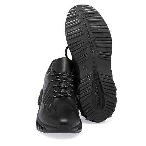 Siyah Deri Kadın Sneaker - K23S1AY67035-A23 - 4
